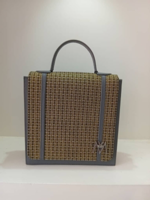 Gris- pagne tissé mini