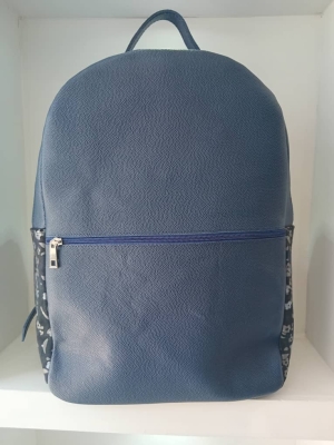 Bleu motif fleuri