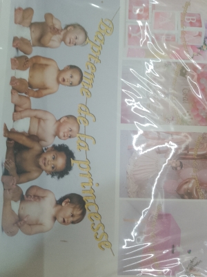 Baptême de la  princesse déco.1 pqt