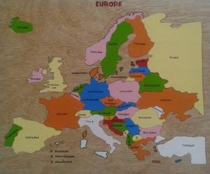 La carte de L'Europe