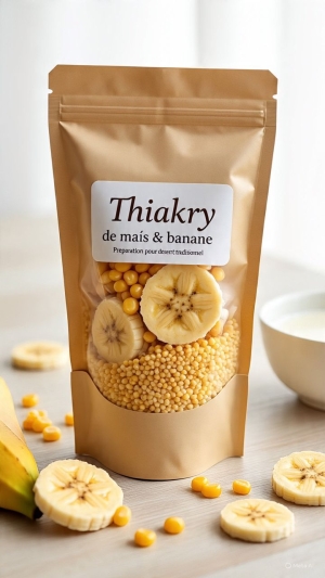 Thiakry de Mais et de Banane