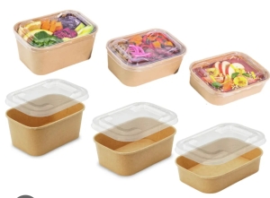 Barquette kraft transp.500g .1x50pcs